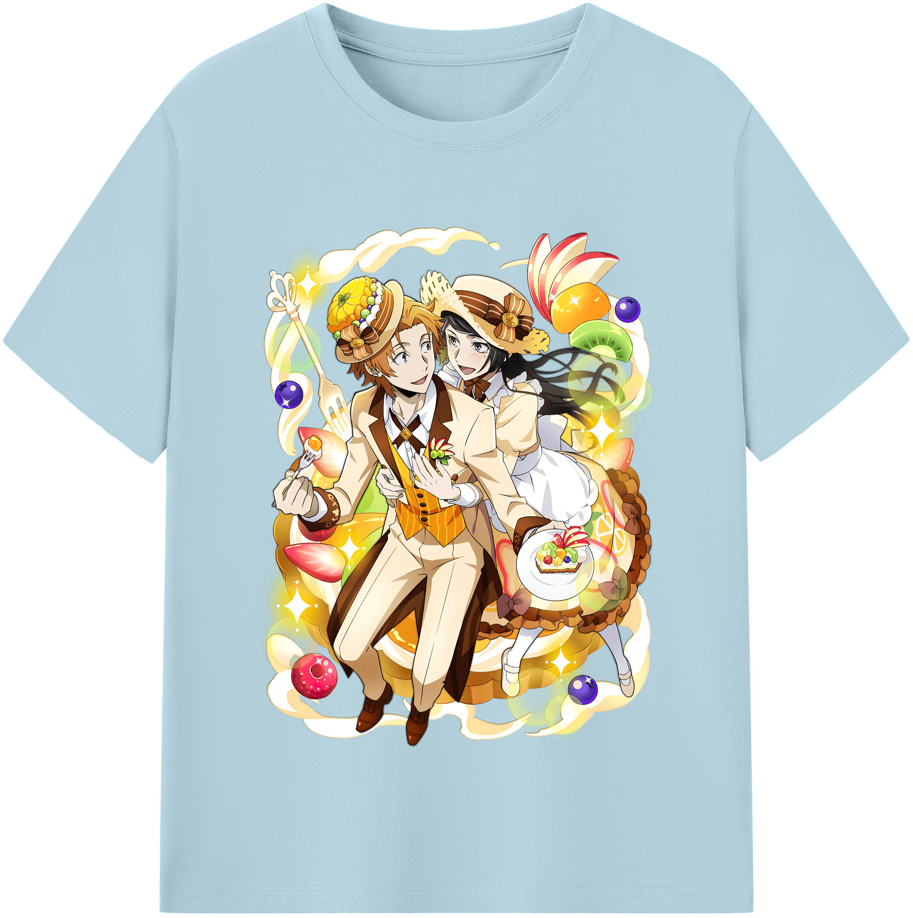 （画像用） 文豪ストレイドッグス Bungo Stray Dogs 綿100％半袖Tシャツ（フロントプリント）